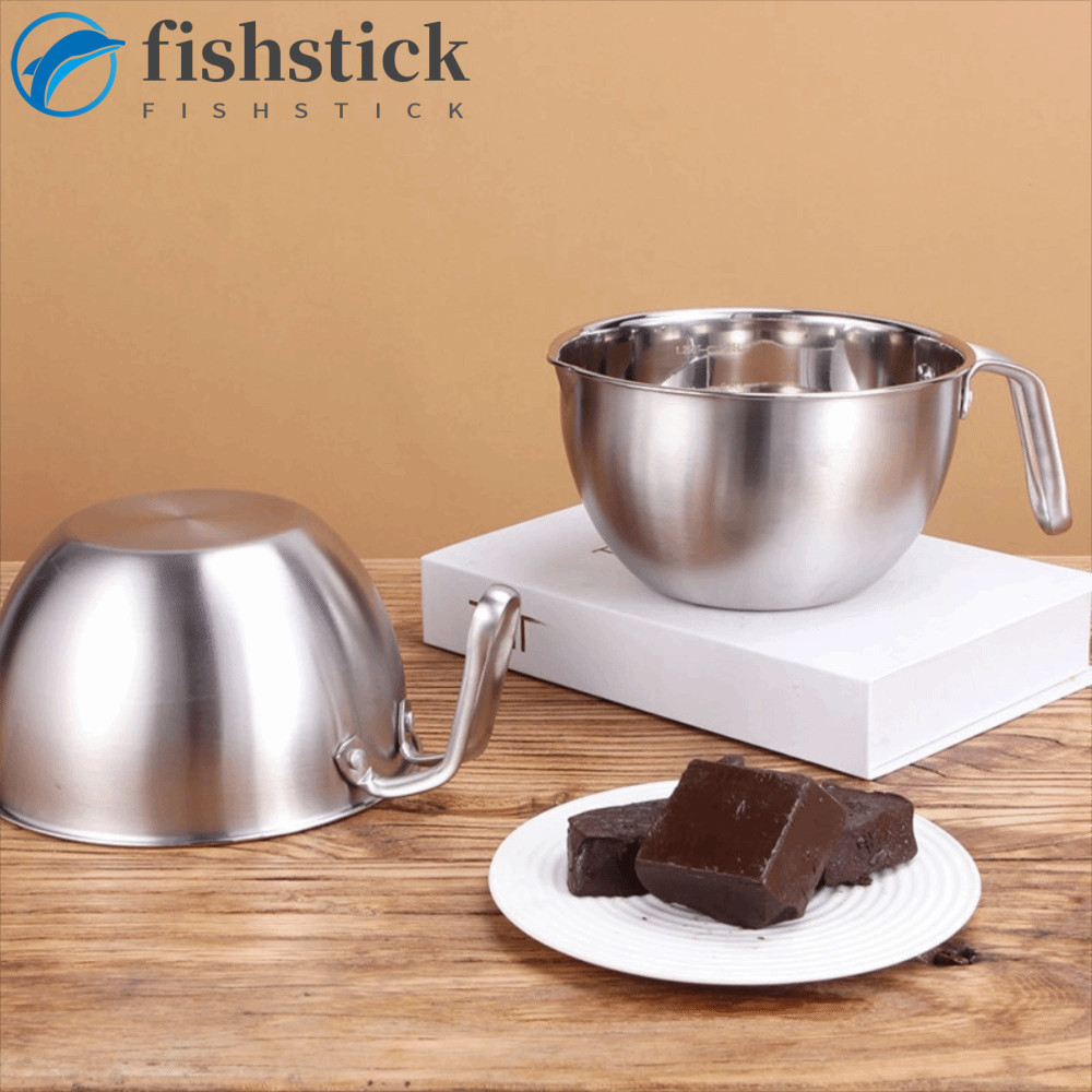 Conjunto De Pote Para Derreter Chocolate FISHSTICKA , Com Escala 304 Panela De Caldeira Dupla De Aço Inoxidável