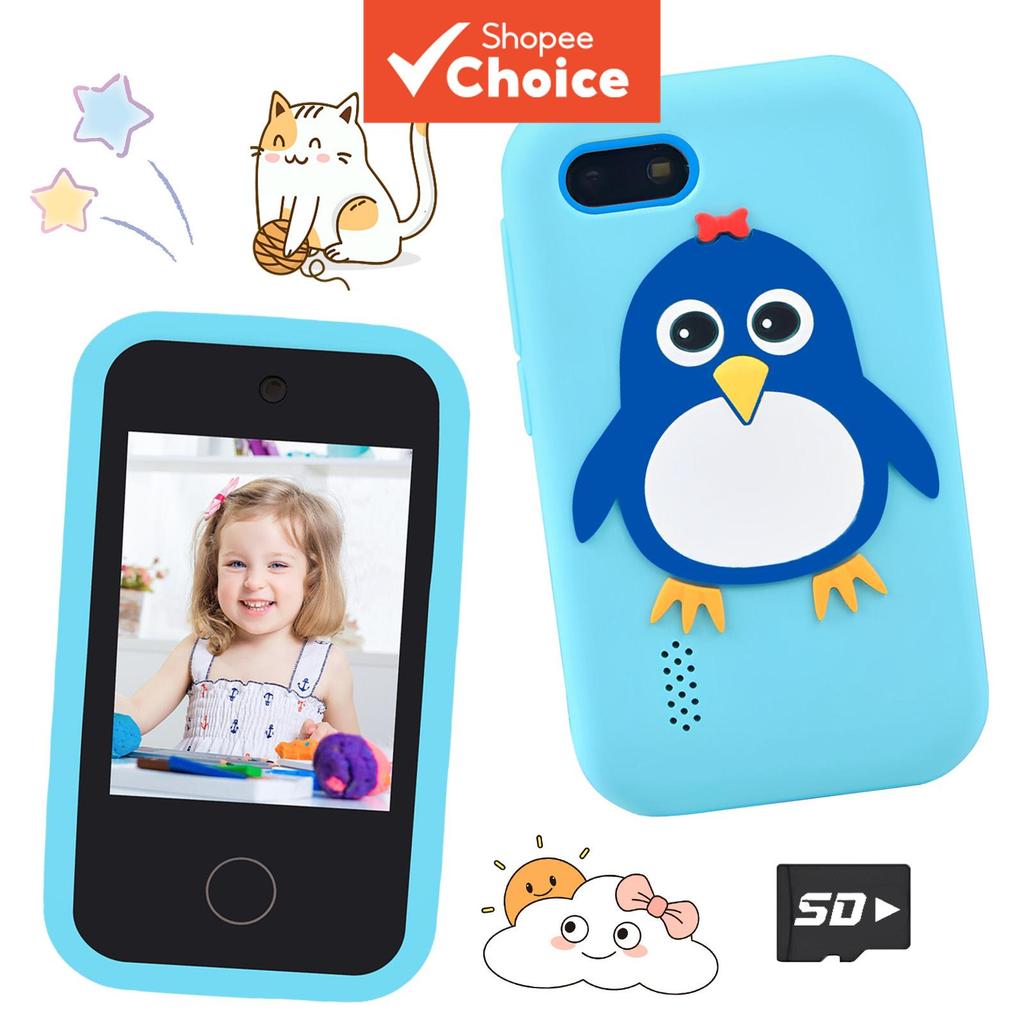 Smartphone Infantil Portátil, Excelente Presente de Festival para 3-12 Anos, Celular de Brinquedo com Tela Sensível ao