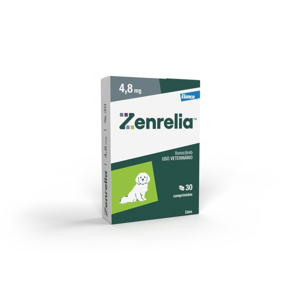 Zenrelia Dermatológico Elanco Ilunocitinib 4,8mg Cães 30Cp