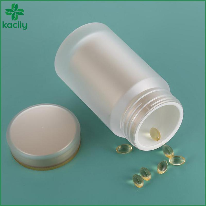 KC 100ML Amostra Tablet Paaging Garrafa Recipiente Pílula Paer Frascos De Plástico Garrafas De Cápsula Com Tampa Para