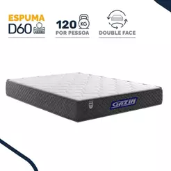 Colchão Gazin de Espuma D60 Double Face Force UP Queen 158cm