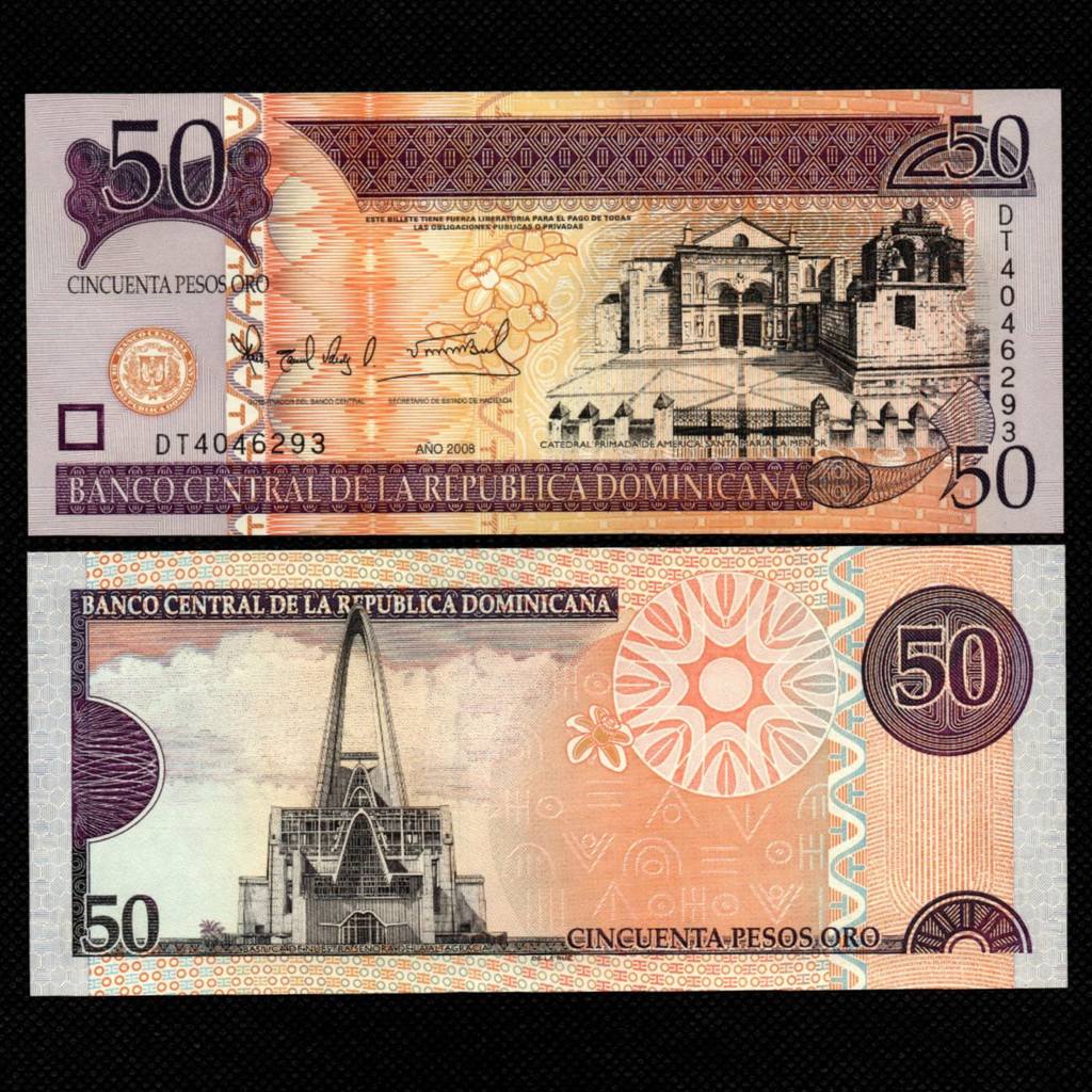 Cédula da Republica Dominicana de 50 Pesos FE