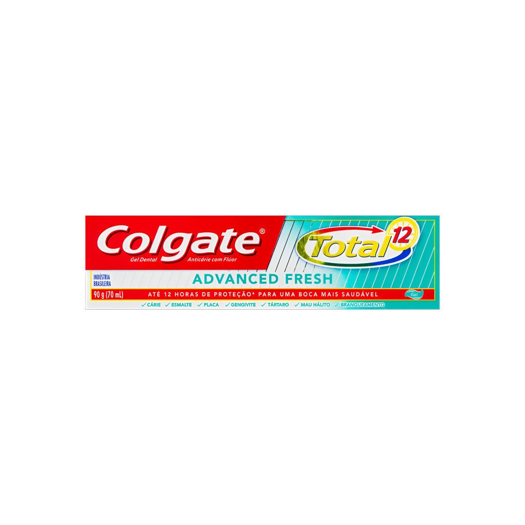 🦷✨ Creme Dental Colgate Total 12 Advanced Fresh - Caixa 90g  TMB02