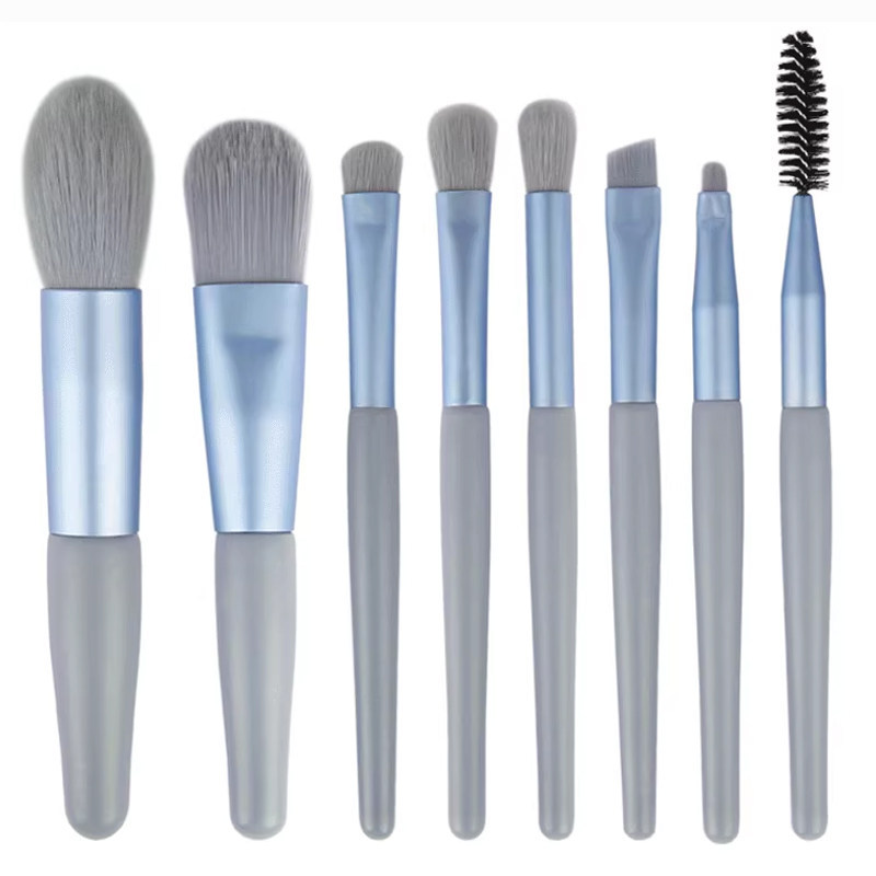 pincel maquiagem kit pincel maquiagem profissional Oito pincéis de maquiagem Mini conveniente conjunto de viagem escova