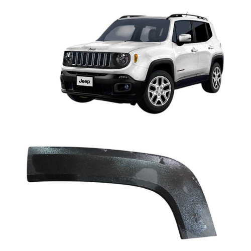 Moldura Paralama Traseiro Esquerdo Jeep Renegade 2018 2023 Preto