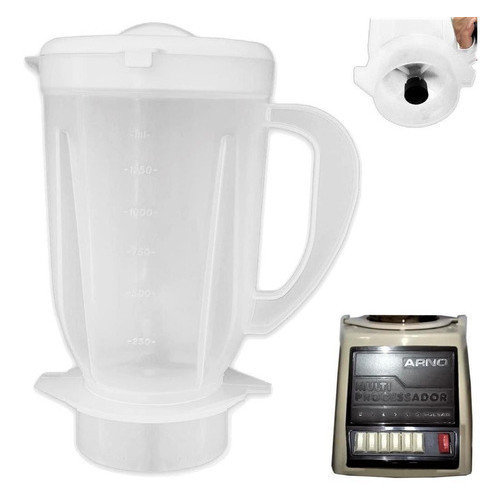 Copo Liquidificador Arno Antigo Triton Multiprocessador Jarra 1,5 Litros Reposição Envio Rápido