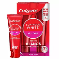 Creme Dental para Clareamento Colgate Luminous White Glow 70g 2un