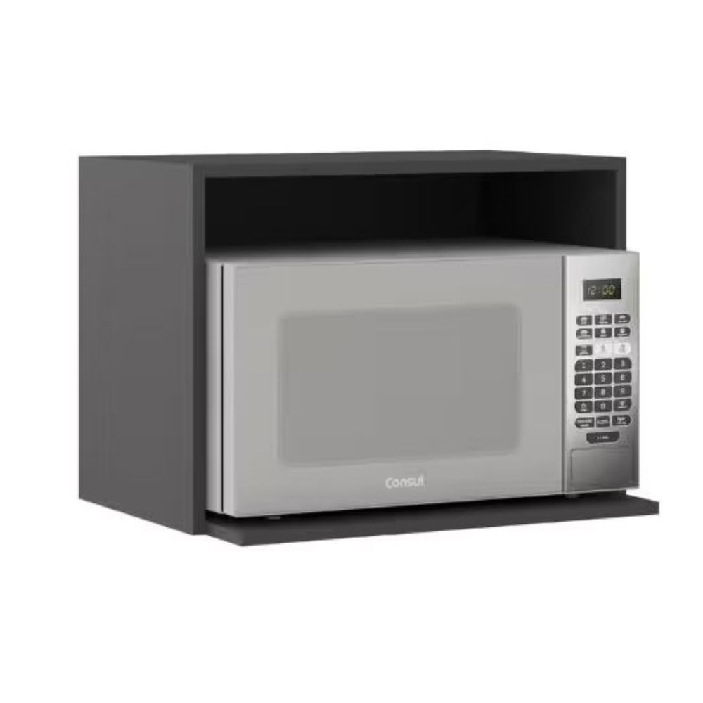 Armário Aéreo Etna 58cm Nicho para Micro-ondas Poliman — imagem 2 de 2