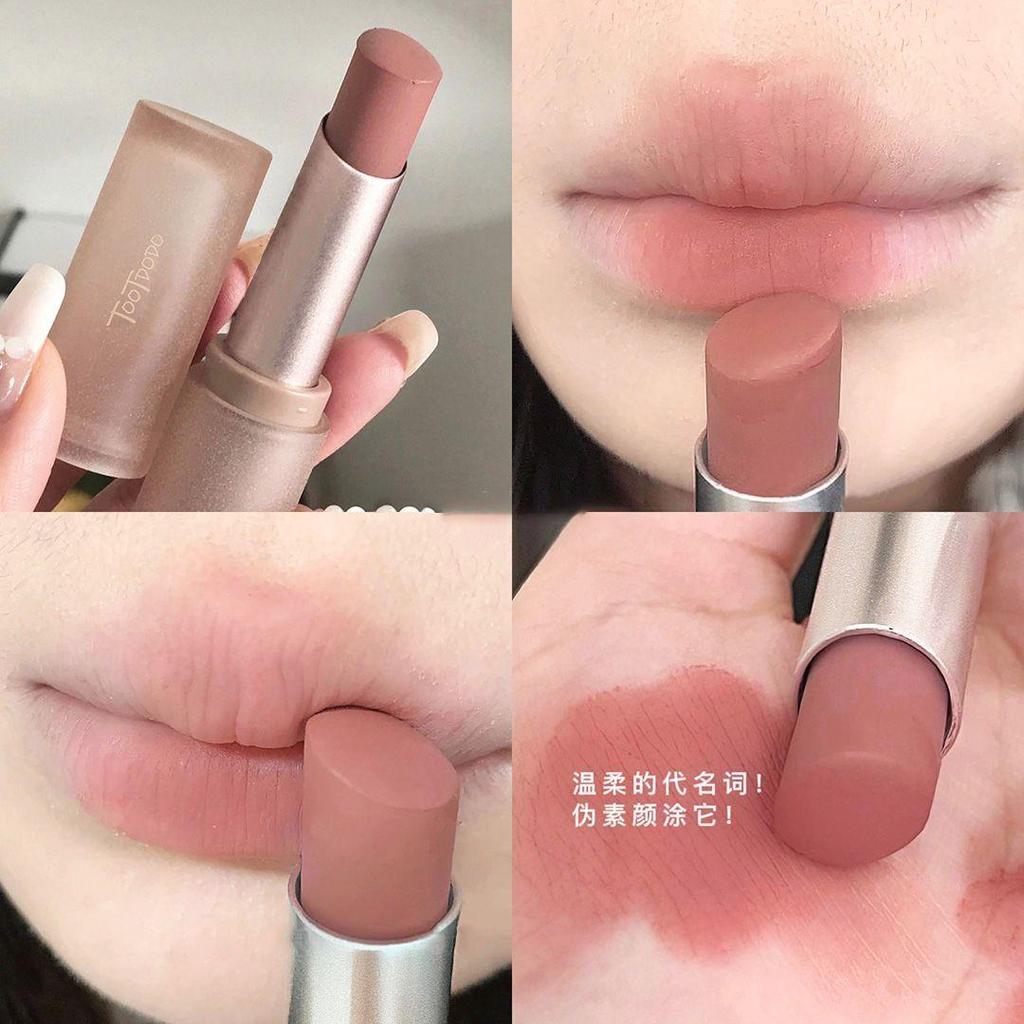 Nude Color Series Pseudo-Face Batom Lip Glaze Matte Batom Lip Balm À Prova D 'Água Não-Desbotamento Barato Estudante Nic
