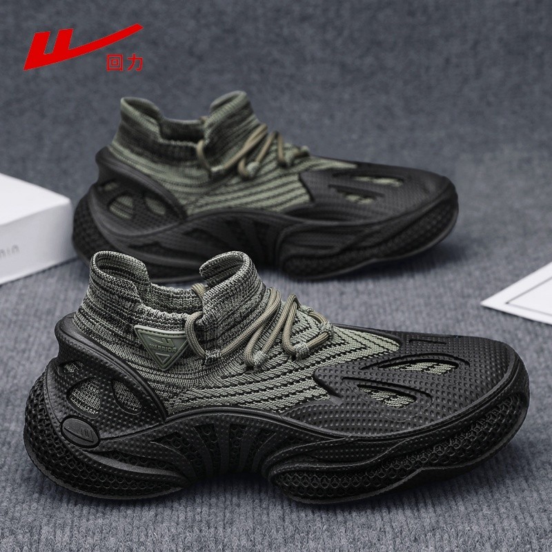 Puxar para trás sapatos masculinos verão malha respirável voando meias de malha sapatos masculinos sapatos de malha espo
