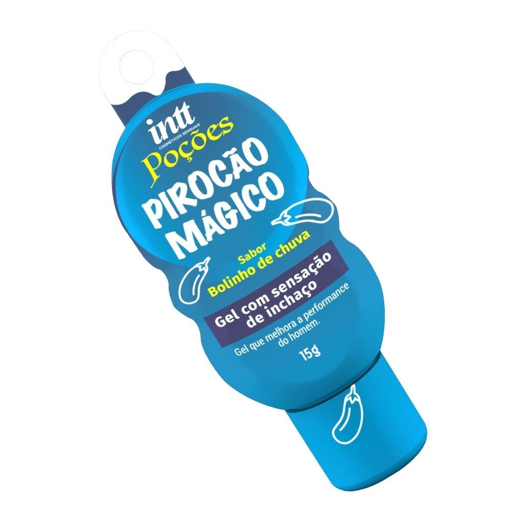 Gel Masculino Pirocão Mágico Aroma Bolinha de Chuva 15g — imagem 2 de 2