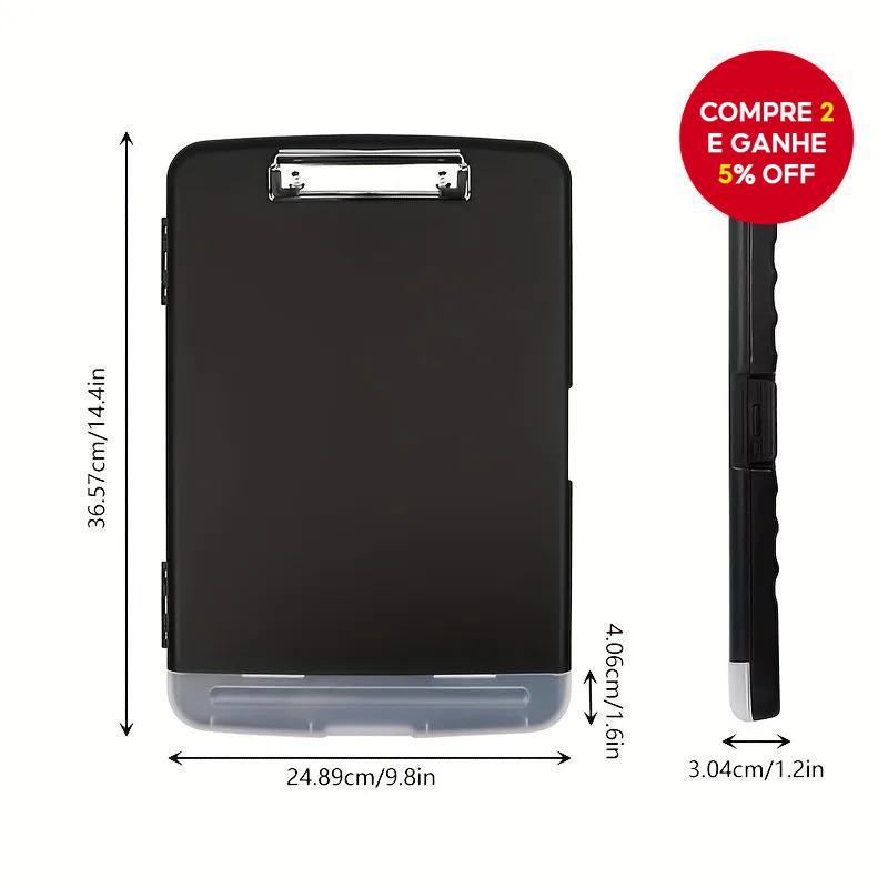 Estojo Para Prancheta À Prova D'água A4 Com Slot Caneta Caixa De Armazenamento De Documentos Portátil Quadro De Escrita