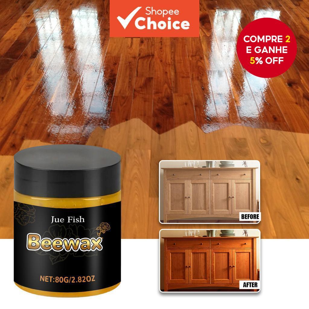 Um Conjunto Avançado Cera De Abelha Madeira Móveis Polonês 80g Natural Renovação Cuidados Iluminando Descontaminação Pol