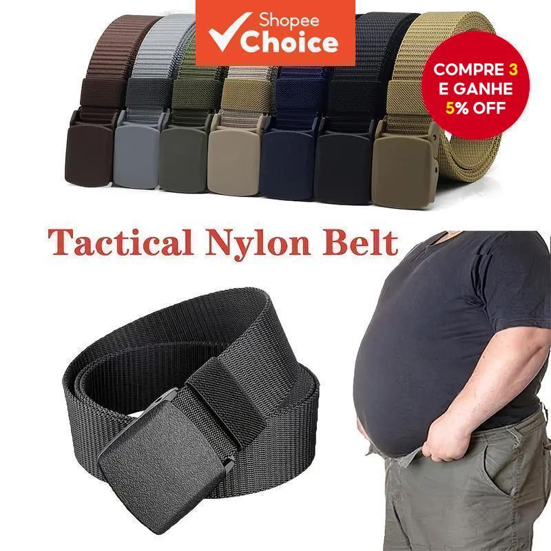Cinto De Lona Tático Com Trava Automática Masculina – Alça De Cintura Multiuso Para Caminhadas/Academia/Comuta