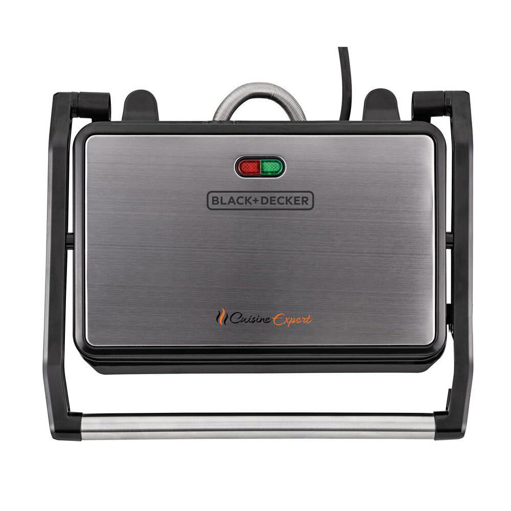 Grill Elétrico Black & Decker PressGrill G1200 Preto 220V