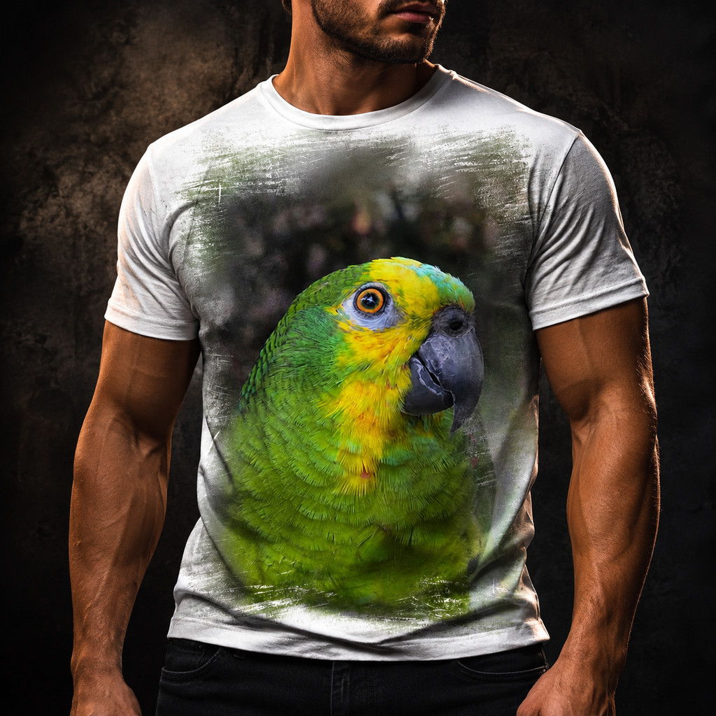 Camisa Camiseta Papagaio Passaro Ave 3279