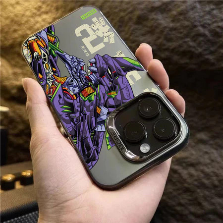 Capinha Capa Para Motorola Moto G10 G20 G30 G22 G24 G34 G52 G54 G60 G84 E22 E40 À Prova de Choque Fosca Evangelion patte