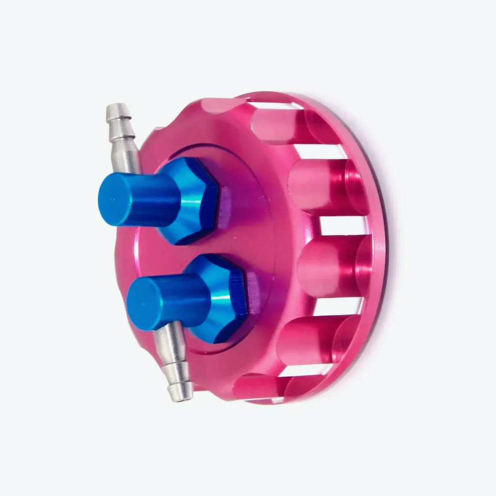 Liga De Alumínio Oilcan Capa Ga-soline Tanque Caixa Tampa Tambor Óleo Escudo Adaptador Superior Filtro Para Aeronaves RC