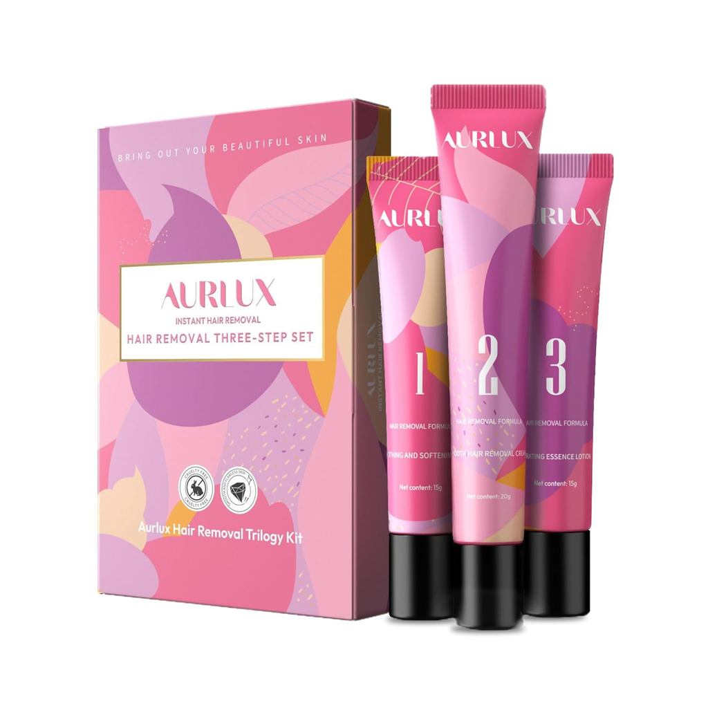 Kit Trilogy para Remoção de Pelos Faciais para Mulheres com PCOS - Removedor de Pelos de Grau Clínico para Mulheres (Que