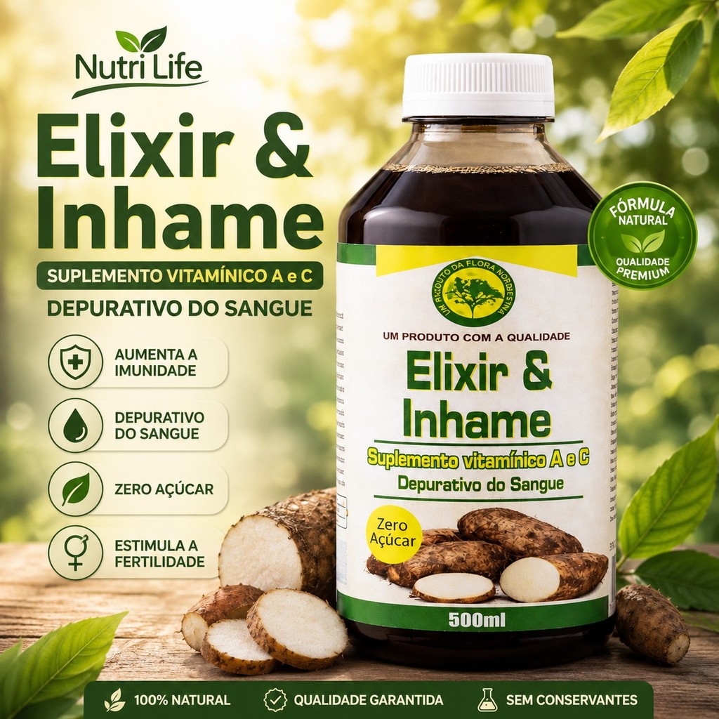 Elixir de Inhame Depurativo do Sangue 500ml