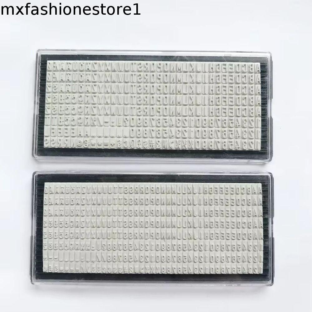 Placa De Letras De Carimbo MXFASHIONE , 3mm 4mm 6.4mm , De Endereço De Nome , Digitais , Borracha DIY