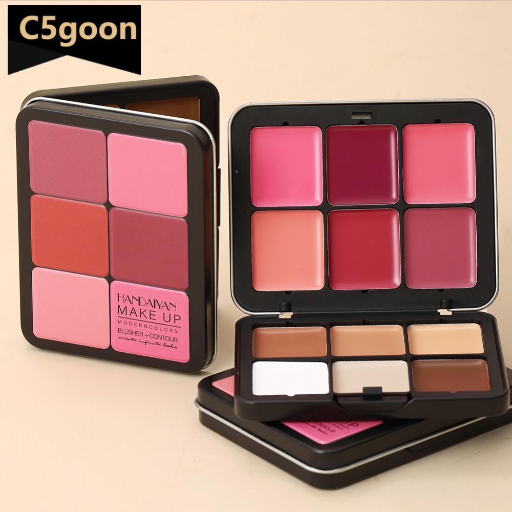 C5GOON 12 Cores Em Uma Paleta De Rosto Fosco Contorno Bronzer Iluminador Blush Tudo Um Kit De Maquiagem Escultura Facial