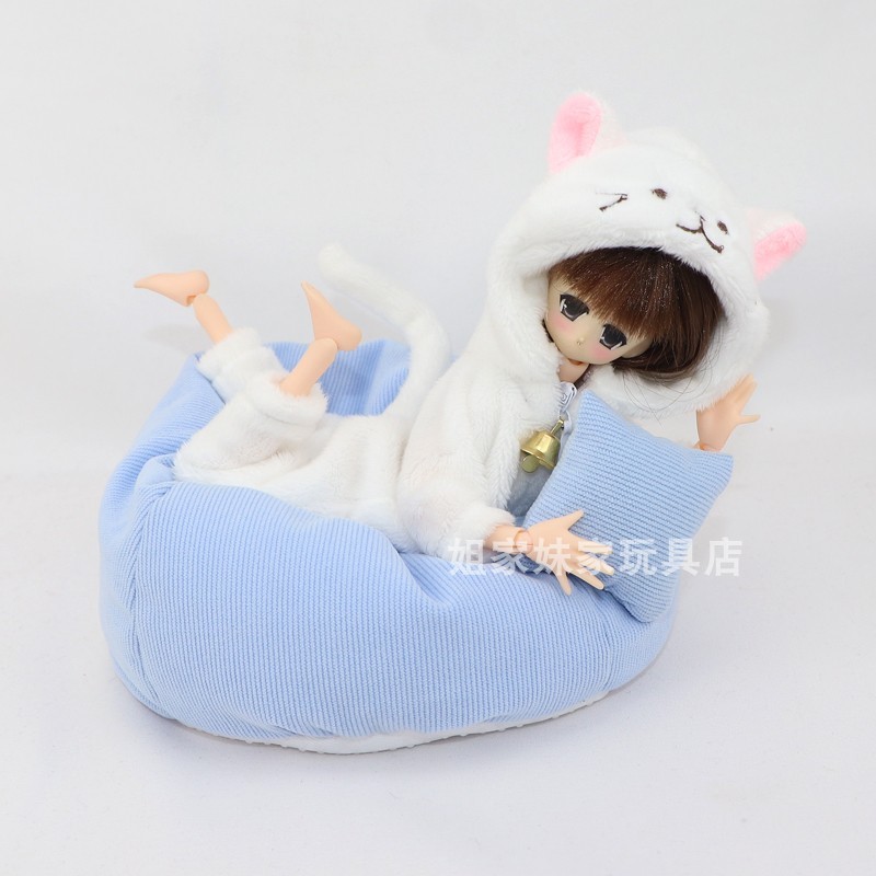 6 pontos azone licca azone licca ob22/ob24 blythe pano pequeno Original roupas de bebê macacão de gato