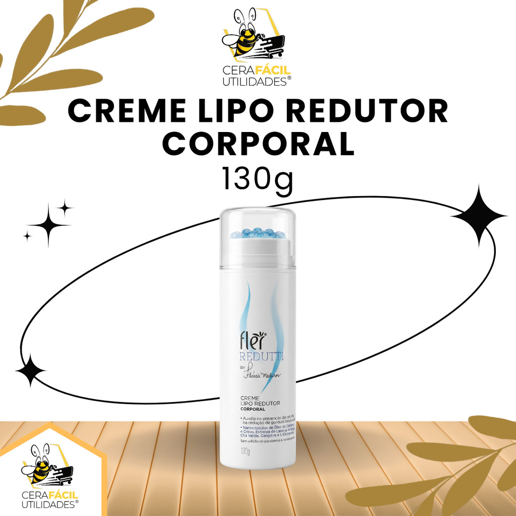 130g - Creme Lipo Redutor Fler Redutti