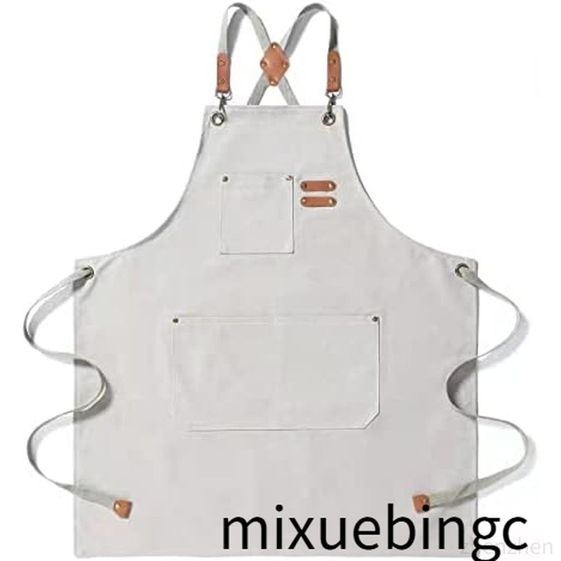 Lona Com Bolsos Masculino Toseeweve Para Chef Grande = \'s Algodão Feminino Aventais Traseiros Zeus
