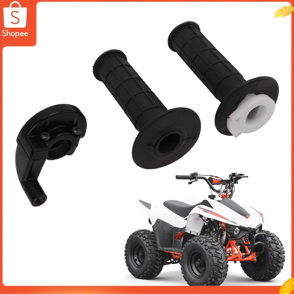 Hap Punho do acelerador à prova de choque torção par acelerador guiador preto para mini trail bike