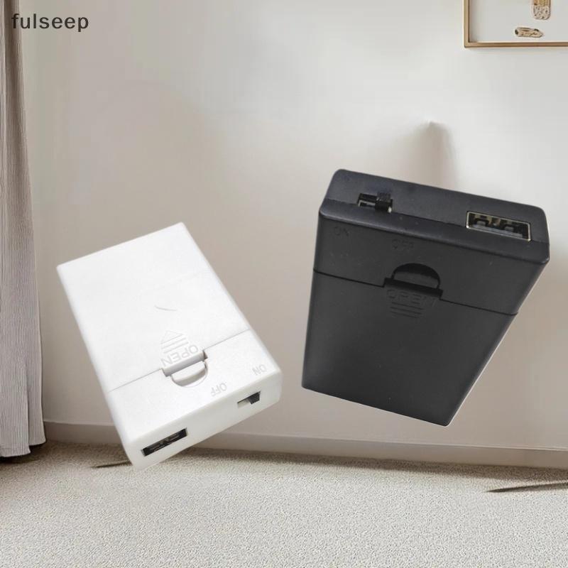 [fulseep] 1 Unidade De Suporte De Bateria USB Integrado Com Interruptor E Tampa 3AA 4.5V Caixa AA Caso Acessórios DIY BR