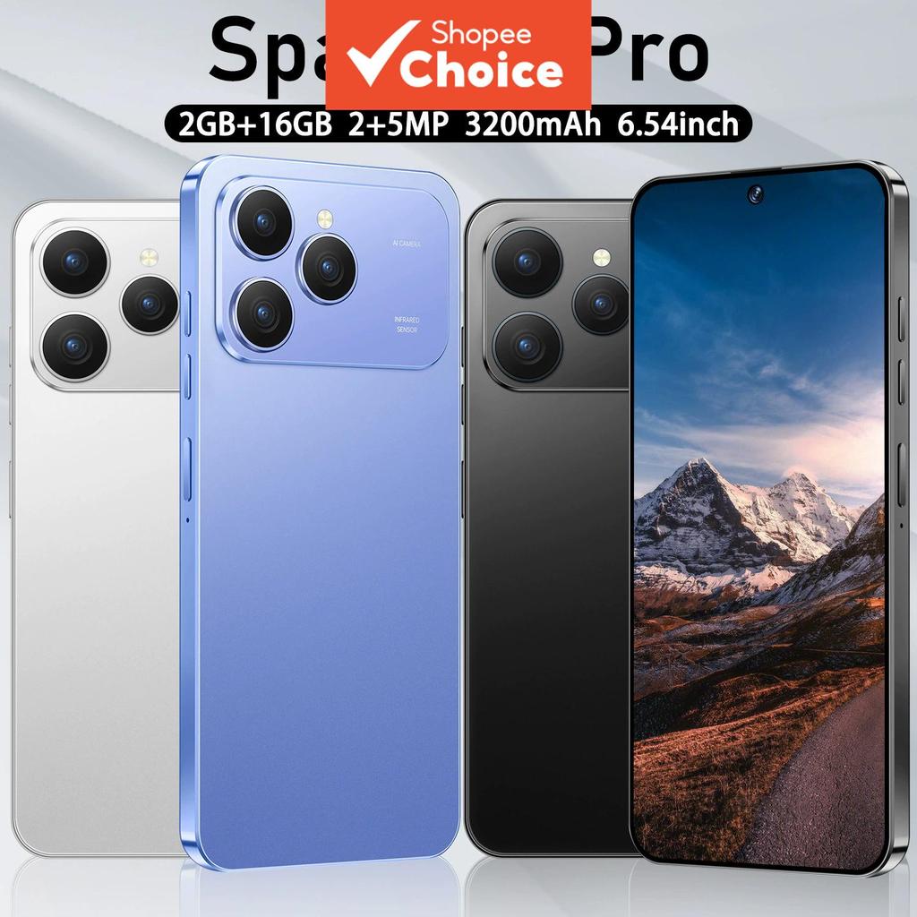 SPARK 40 Pro Smartphone Android 6,54 3G 3200mAh Desbloqueio Facial 2+16GB