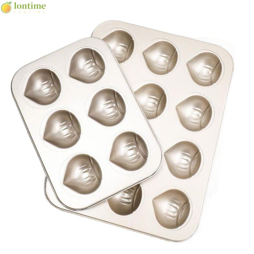 Molde De Bolo LONTIME , Moldes De Muffins Em Forma De Castanha De 6/9/12 Cavidades , Bandeja De Cozimento Com Revestimen