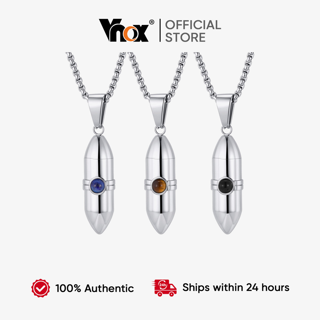 Aço Inoxidável Colar Com Pingente De Urna Memorial Vnox Para Homens E Mulheres,Suporte De Cinzas Entes Queridos