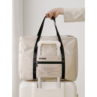 Bolsa de viagem dobrável feminina, grande capacidade, portátil, carrinho, bagagem, portátil, esperando pela produção, bo
