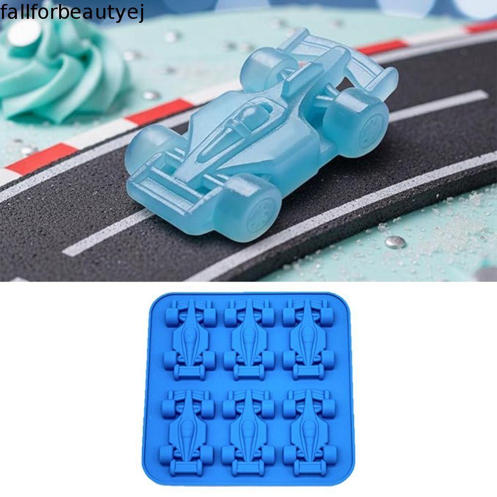Molde De Gelatina Para Carro De Corrida FALLFORBEAUTYEJ , Gelo De Fórmula De Silicone 3D Comida Bebê DIY De 6 Cavidades
