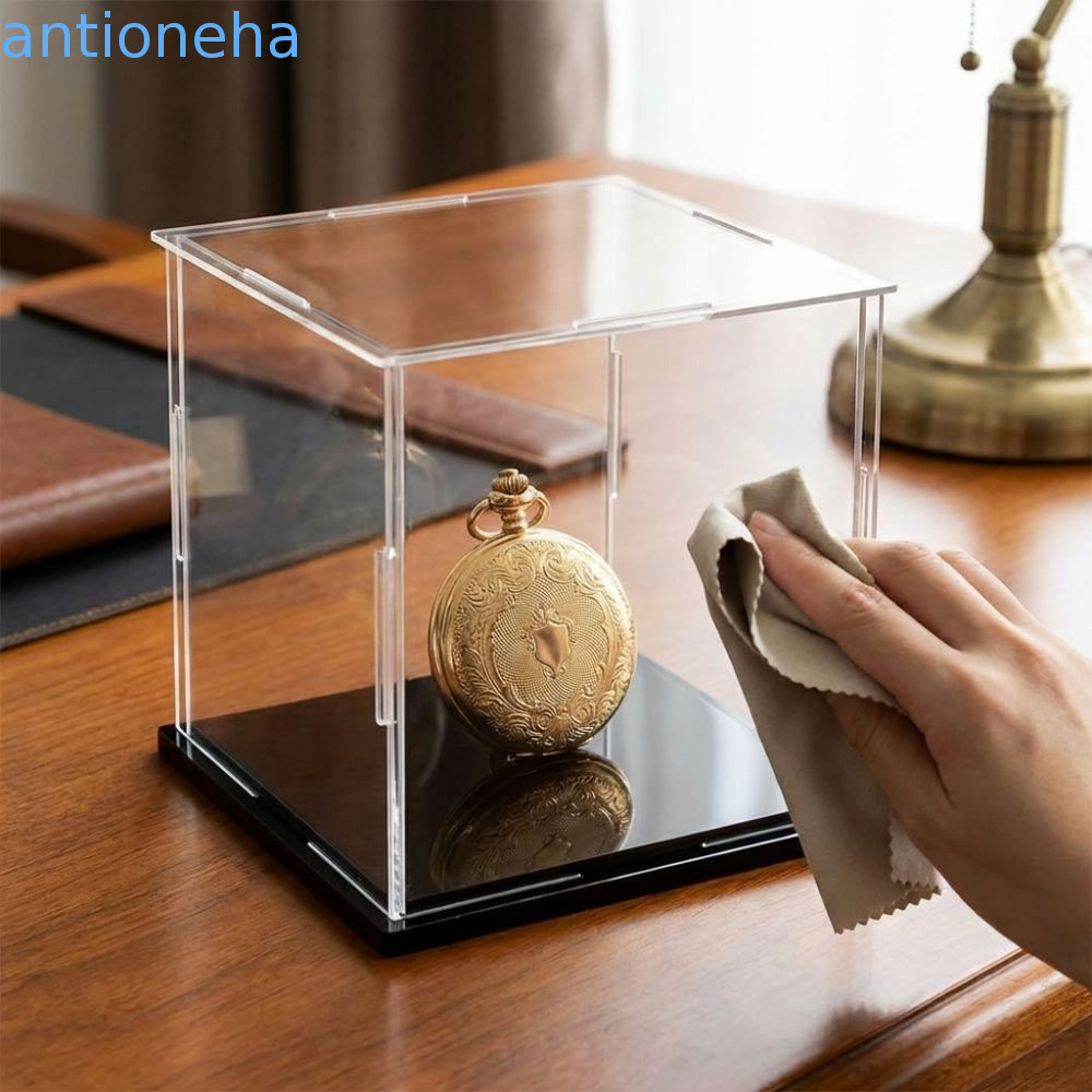 Caixa De Exibição À Prova De Poeira ANTIONEHA , Vitrine Transparente De Montagem Antiarranhões , Capa Protetora Contra P