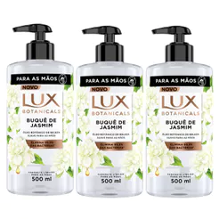 Kit 3 Sabonete Líquido Lux Botanicals para as Mãos Buquê de Jasmim 500ml