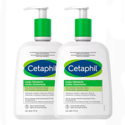 Kit 2 Cetaphil Loção Hidratante Galderma para Pele Normal a Seca 473ml