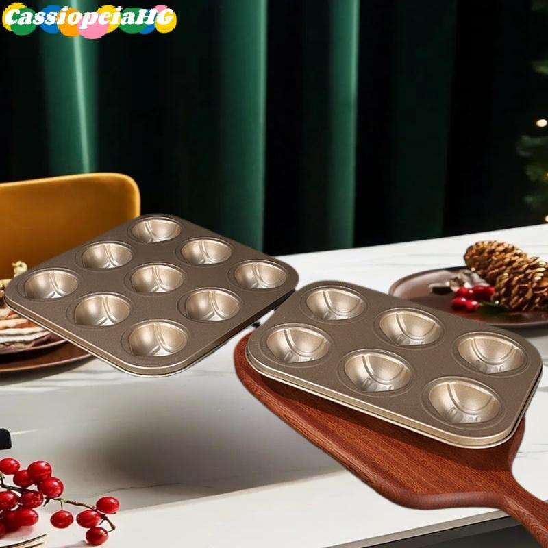 (Cassiopeiahg) 6/9 Cavidade Em Forma De Castanha Bolo Assadeira Molde De Aço Carbono Cozinha Ferramenta De Cozimento Ace