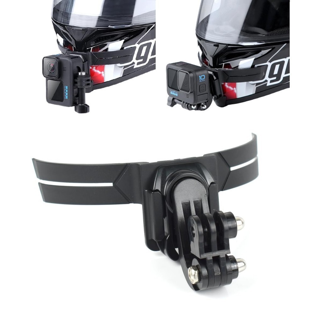 Suporte Para Capacete Queixo Gopro Adesivo Colado Seguro Top