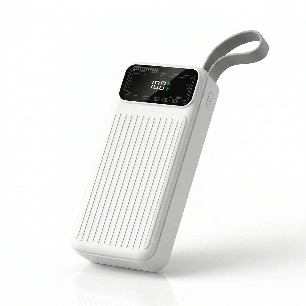 Power Bank 10000mAh Tomate 4 Cabos Embutidos LED Carregador Bateria Portátil Turbo Universal