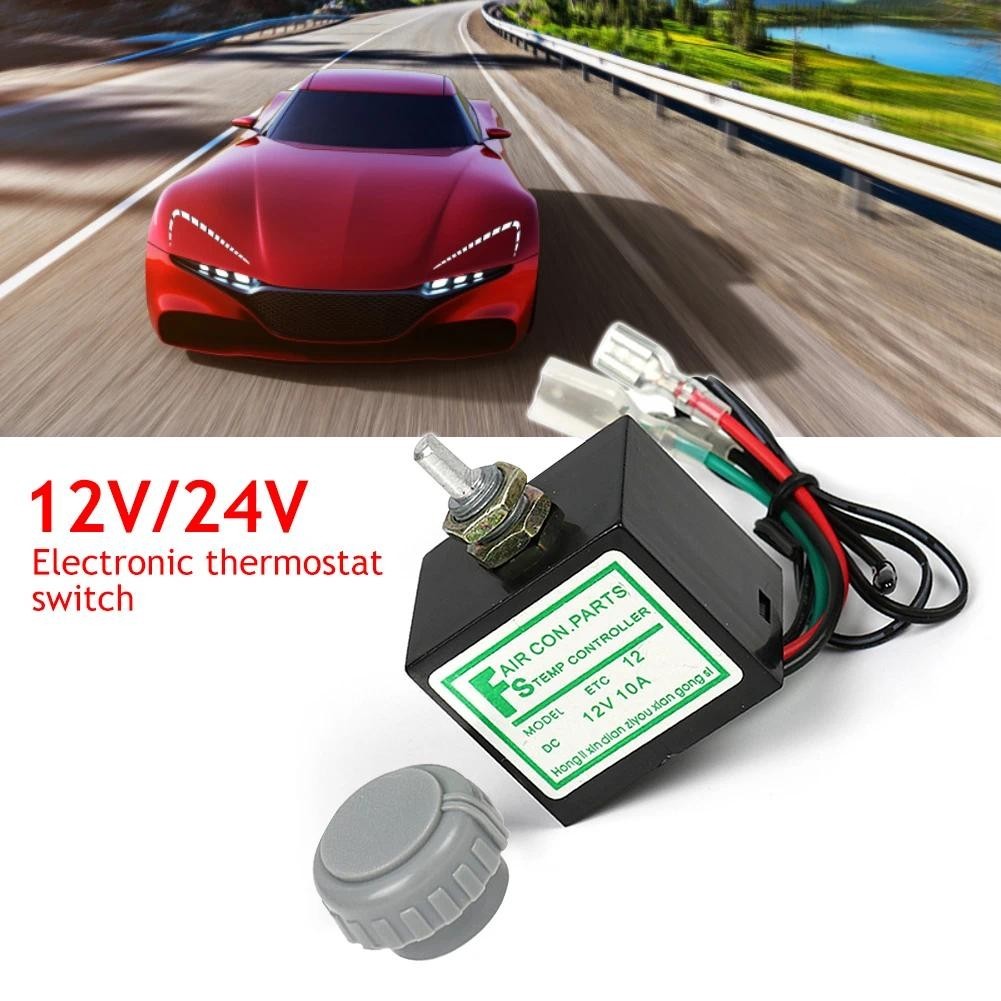 1PC 12/24V Carro Ar Condicionado Termostato Eletrônico Interruptor De Controle Temperatura Acessório Automático A/C
