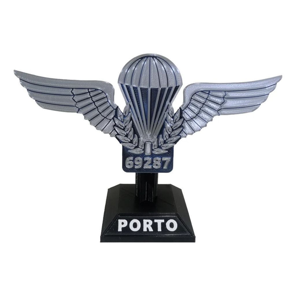 Objeto Decorativo Brevê Paraquedista Militar Exército PQD