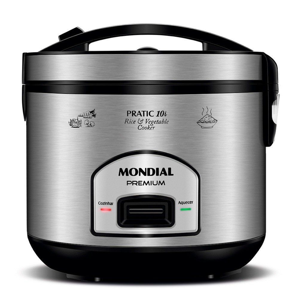 Panela elétrica de arroz 10 xícaras Pratic Rice 10i - PE-42-10X - Mondial