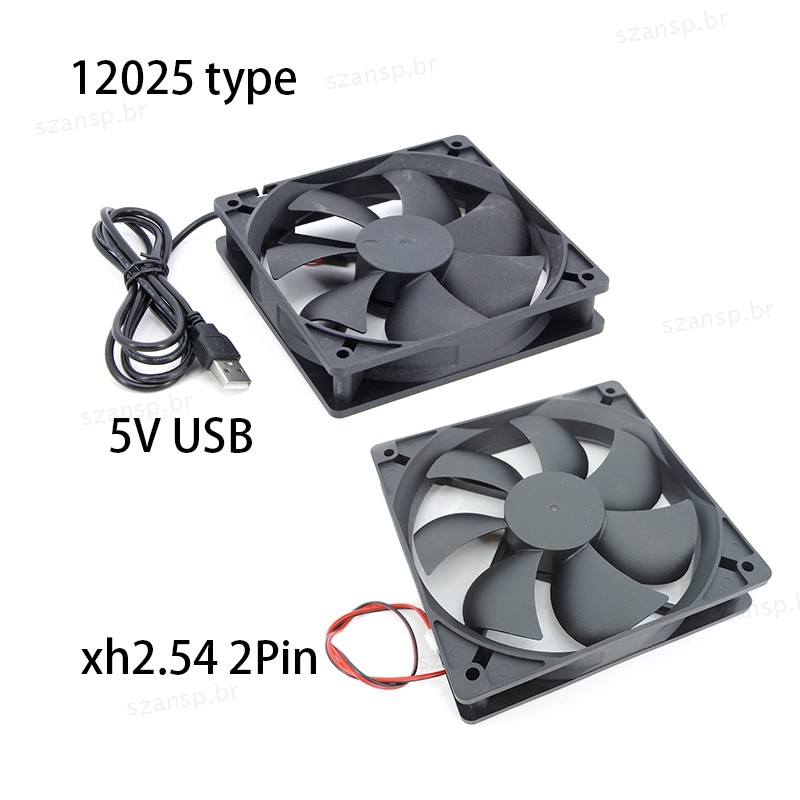 120mm 12cm 12025 Ventilador DC 5V De Refrigeração USB/2PIN PC Computador Caso Refrigerador Adequado Para Chassi Inversor