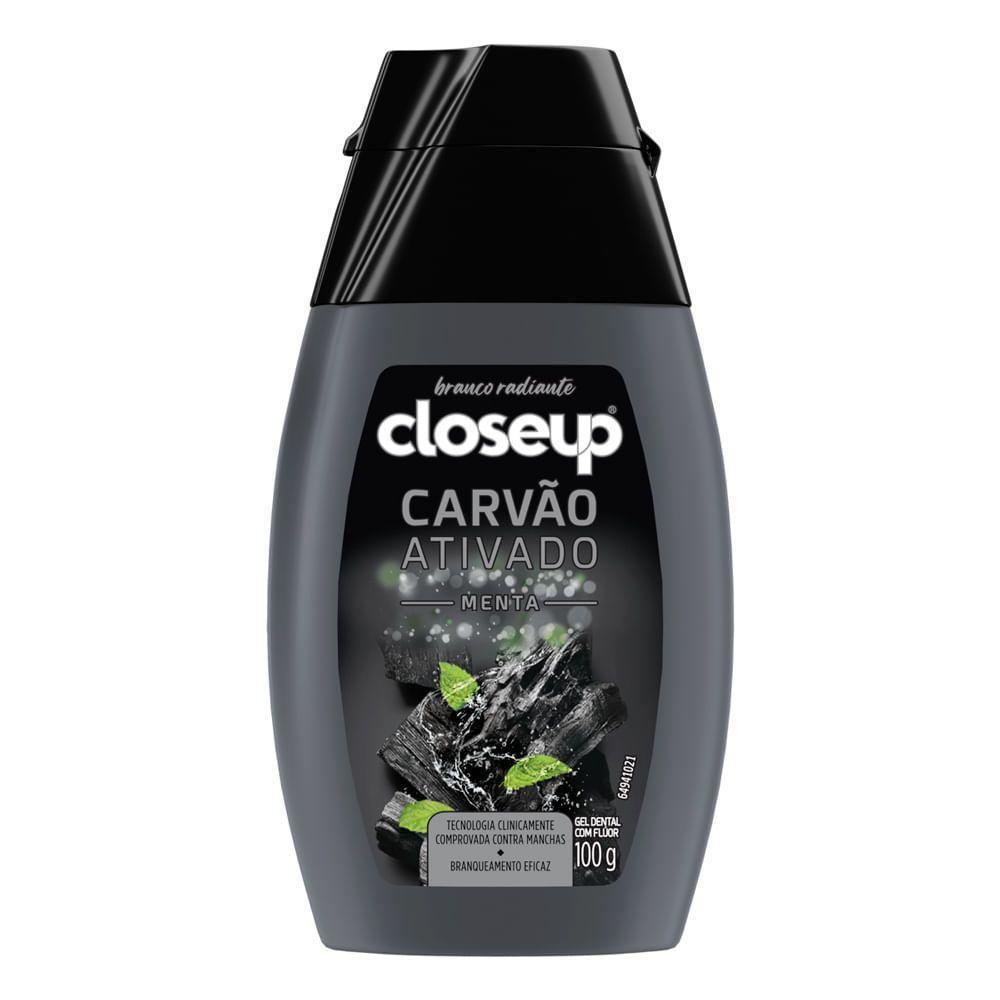 Gel Dental Closeup Branco Radiante Carvão Ativado Menta 100g - Close Up
