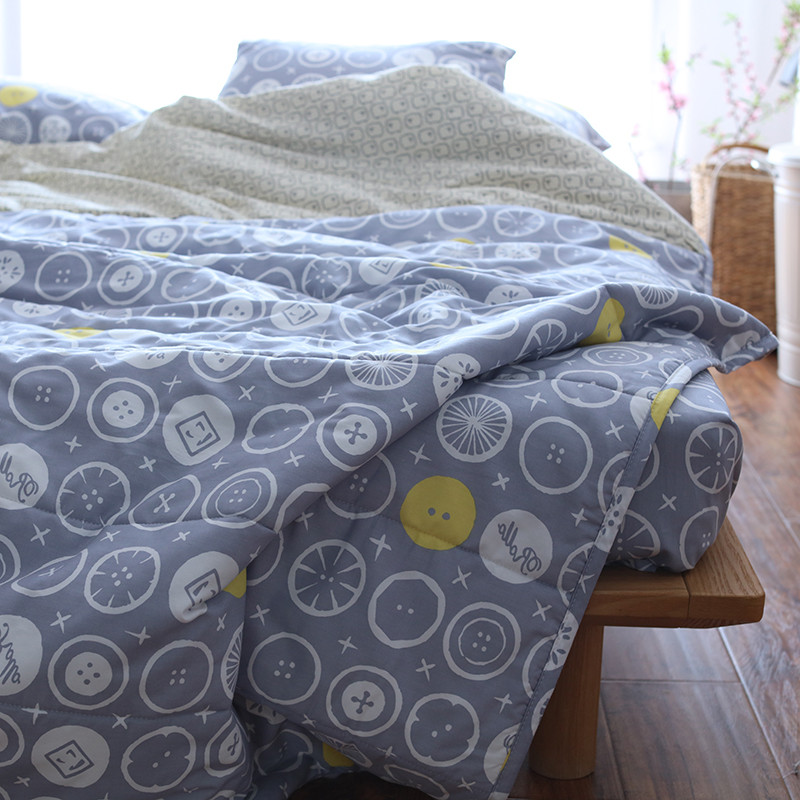 Castelo Jardim Recomendado Suave Quilting Verão Colcha Fresca Máquina Lavável Ar Condicionado Colcha Capa de Cama Verão