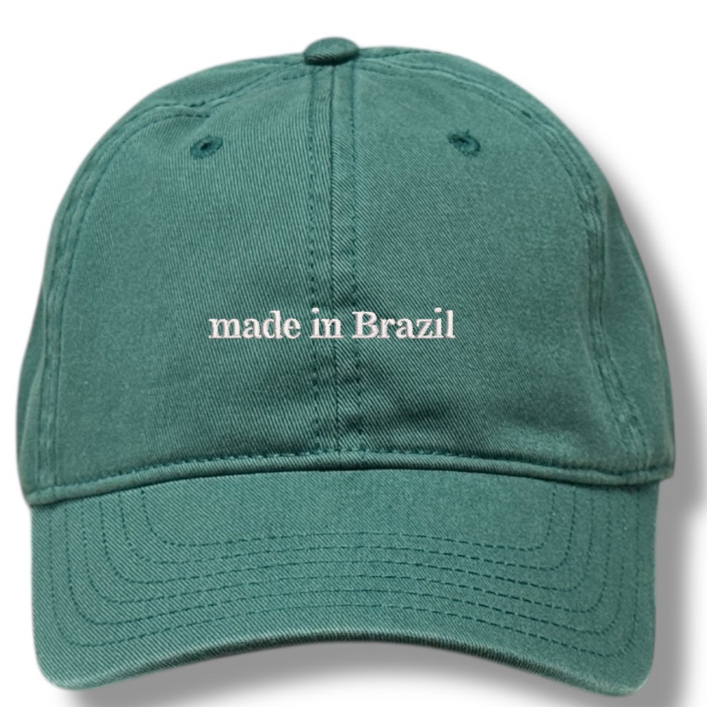 Boné Dad Hat Premium Importado Sarja 100% Algodão Aba Curva Bordado made in Brazil *Cores Exclusivas*