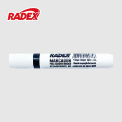 Marcador Para Quadro Branco Recarregável - RADEX Cor:Preto